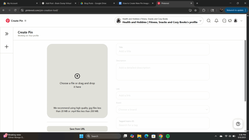 free Pinterest scheduler