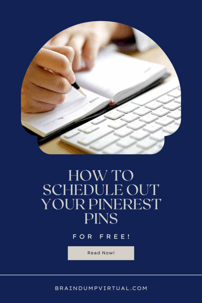 schedule out your Pinterest pins